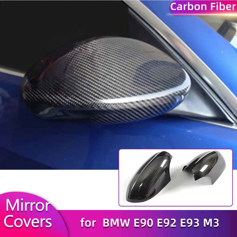 

Carbon Fiber Rearview Mirror Covers Caps for BMW E90 E92 E93 M3 2007-2013 Car Racing Side Mirror Caps Shell Body Kits