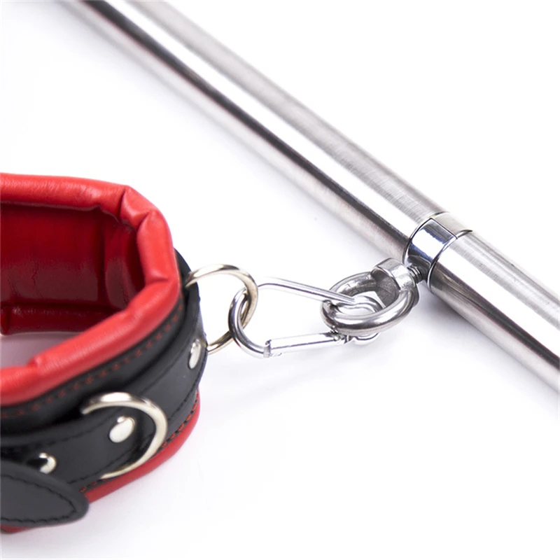 Bdsm Bondage Set Stainless Steel Spreader Bar And Restraints_voghion.com