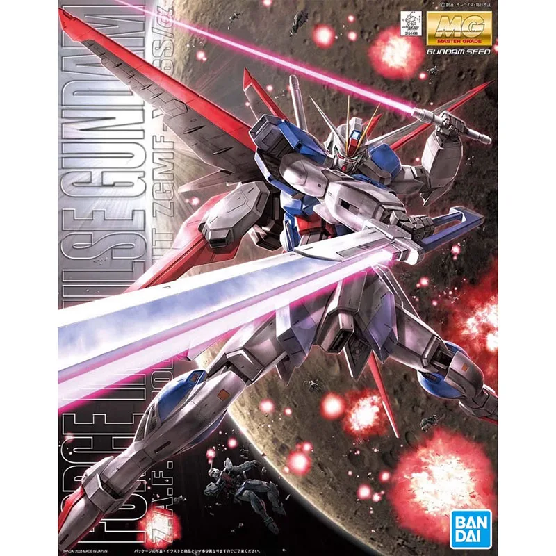 Bandai Original GUNDAM Anime Model MG 1/100 FORCE IMPULSE GUNDAM SEED Action Figure Assembly Model Toys Gifts for Children