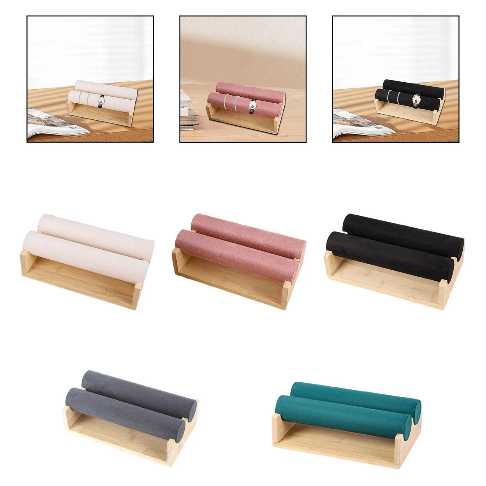 

Double Bar Jewelry Rack Organizing for Home, Jewelry Exhibition, Shopping Mall Bracelet Watch Organizer Rack