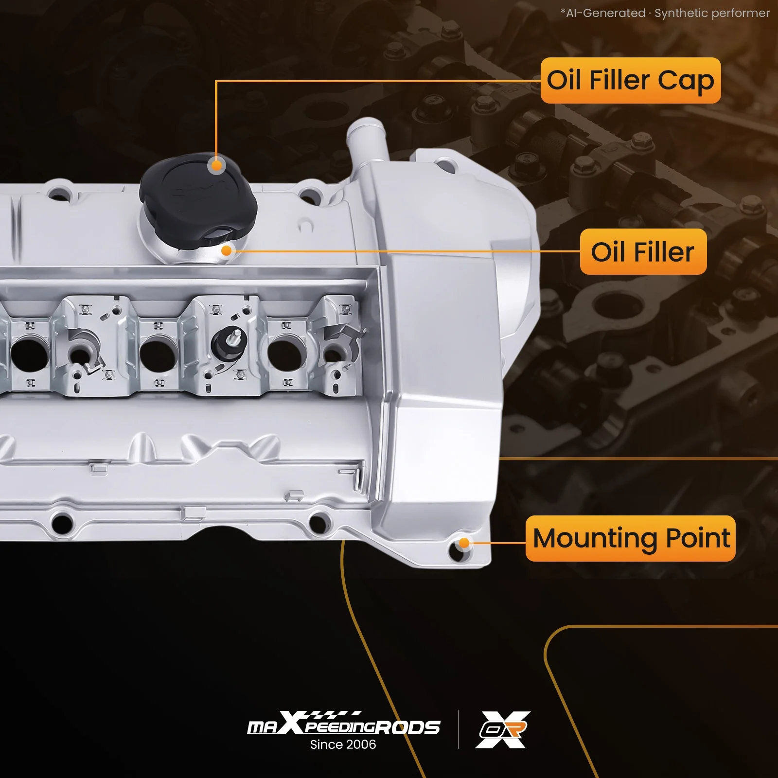 Motorventildeckel mit Dichtung & Kappensatz für BMW 323is 328i 328is 2.8L 3.2L 96-99 – Detail 5