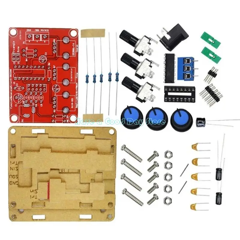 462D Function Generator 1Hz-1MHz Generator Adjustable Frequency Amplitude DIY Sine/Triangle/Square Output