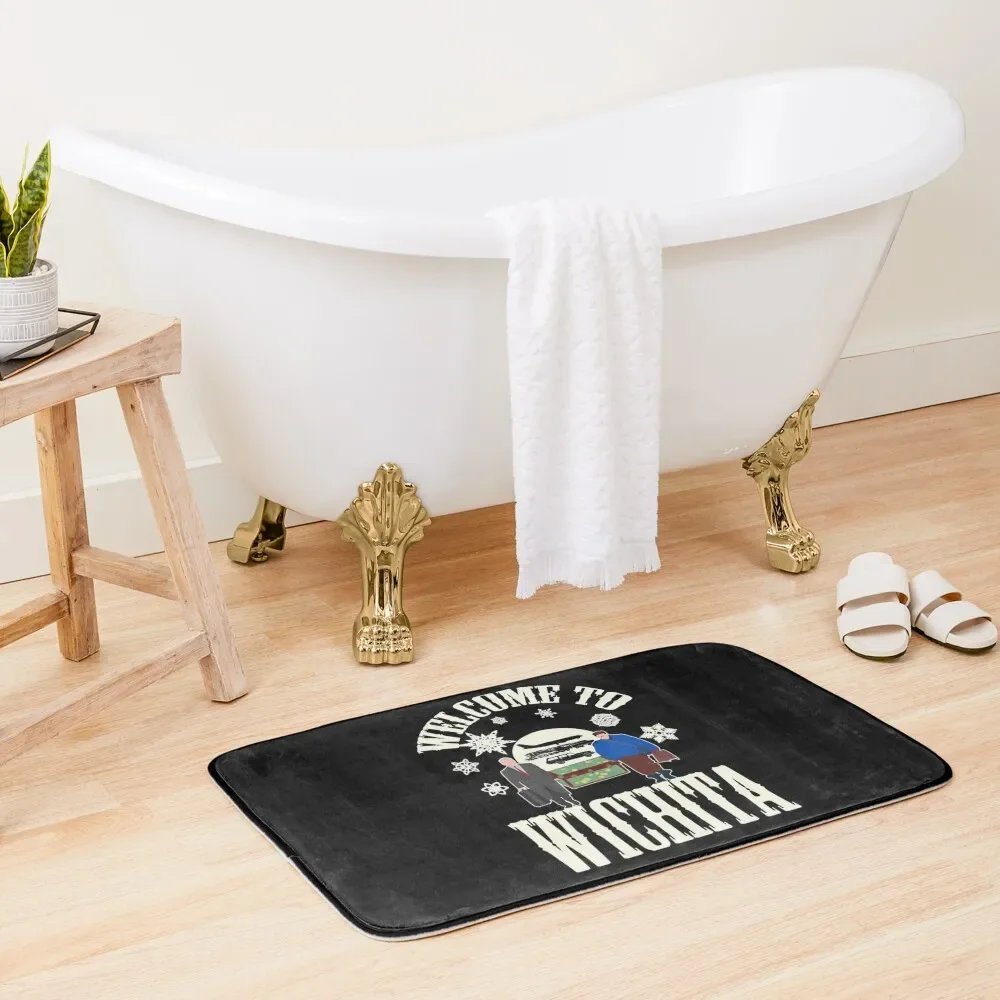 

Birthday Gifts Wichita Baseball Sleeve Retro Vintage Bath Mat Bathroom Carpet Set Bathroom Gadgets Mat