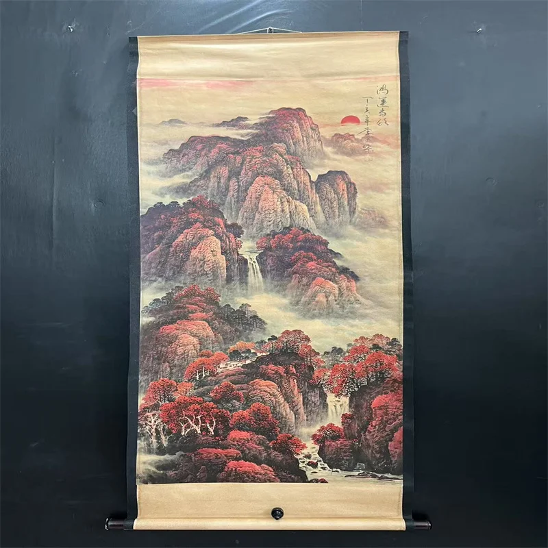 China old Celebrity paintings- Li Keran's Watercolor Landscape Painting Scroll  Hanging paintings