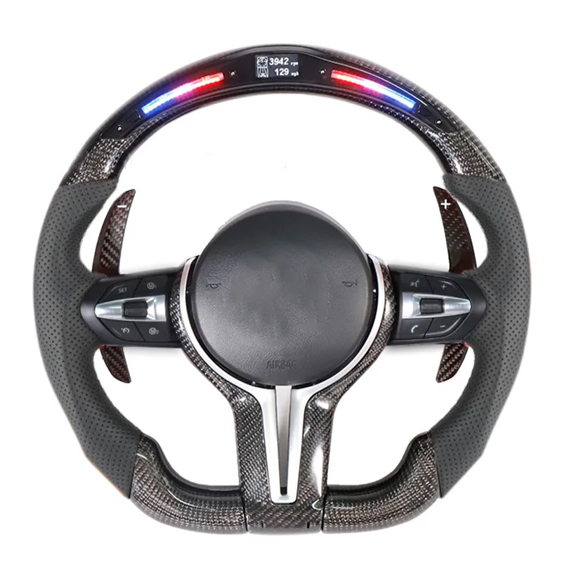 Genuine f10 f30 m steering wheel for all  f32 f86 X5m e70 modified button LED racing track model carbon fiber steering wheel