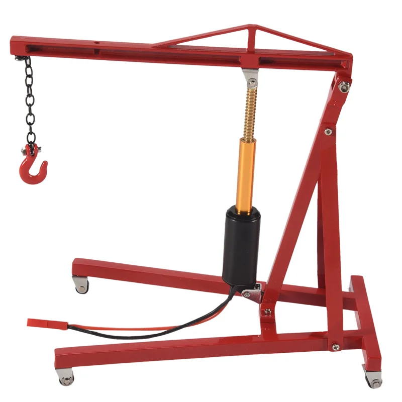 AA84 금속 전기 크레인 엔진 유지 보수 브래킷 엔진 스탠드 잭 1/10 RC 크롤러 자동차 Traxxas TRX4 Axial SCX10