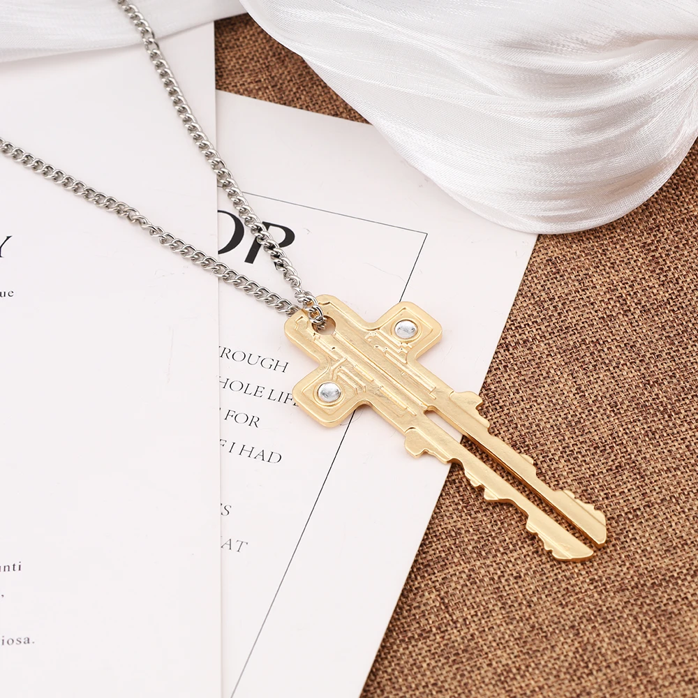 جديد فيلم مهمة مستحيل 7 توم تأثيري قلادة الكبار للجنسين AI مفتاح قلادة المختنق ملحقات السلسلة هدية الدعامة #3