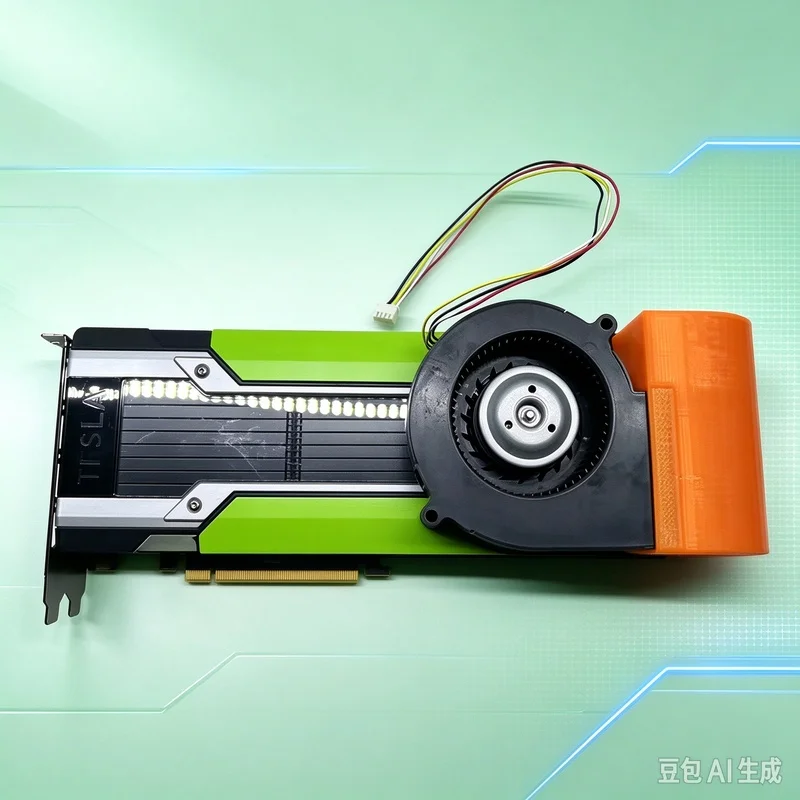 New A+ For NVIDIA For Tesla P100 P40 M40 K80 V100 GPU Modified Active Cooling Assembly