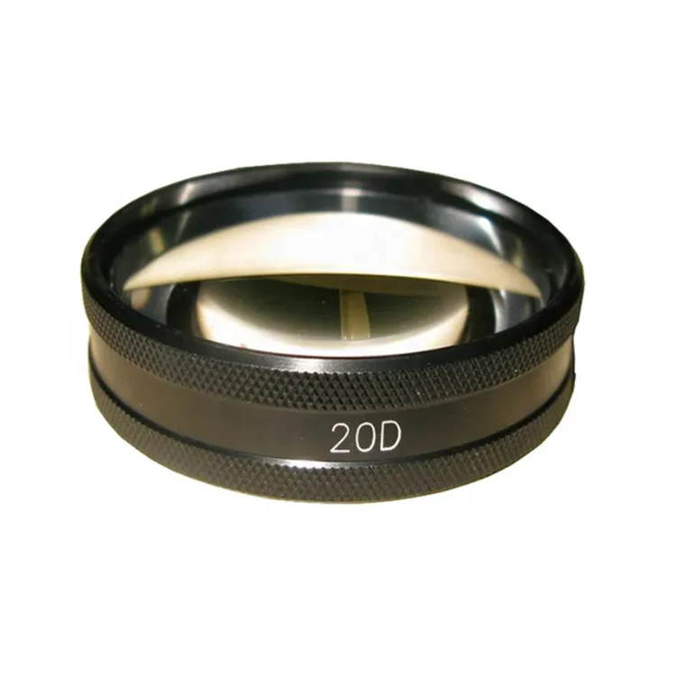 

Заводская цена Щелевая лампа Потренная линза Аксессуар для хирургического инструмента Офтальмологическая линза Fundus 20D