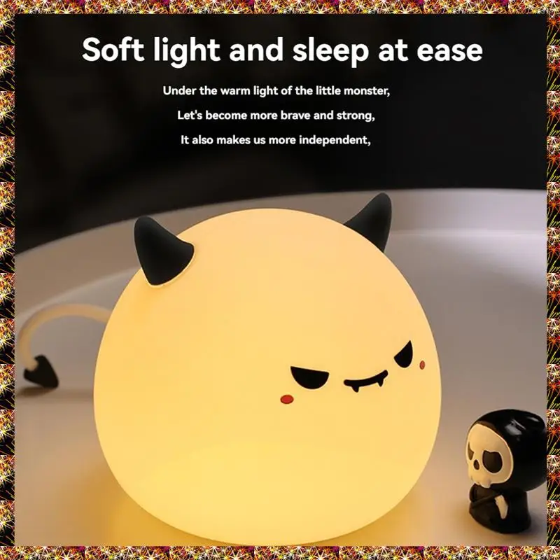 

BTCL Cute Little Devil Monster Lamp Soft Lighting Small Night Light Bedside Light