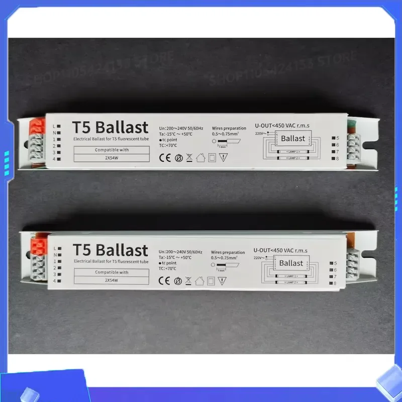 2pcs T5 2X54W 54W 220V-240V 50/60HZ High Power Neon Lamp Fluorescent Lamp Instant Start Electronic Ballast