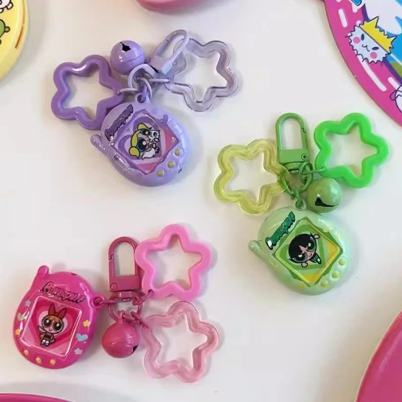

Cartoon Tamagotchi Mini Charms Phone Keychain Star Cute Pendant Backpack Accessories Collectible Decoration Girls Gifts