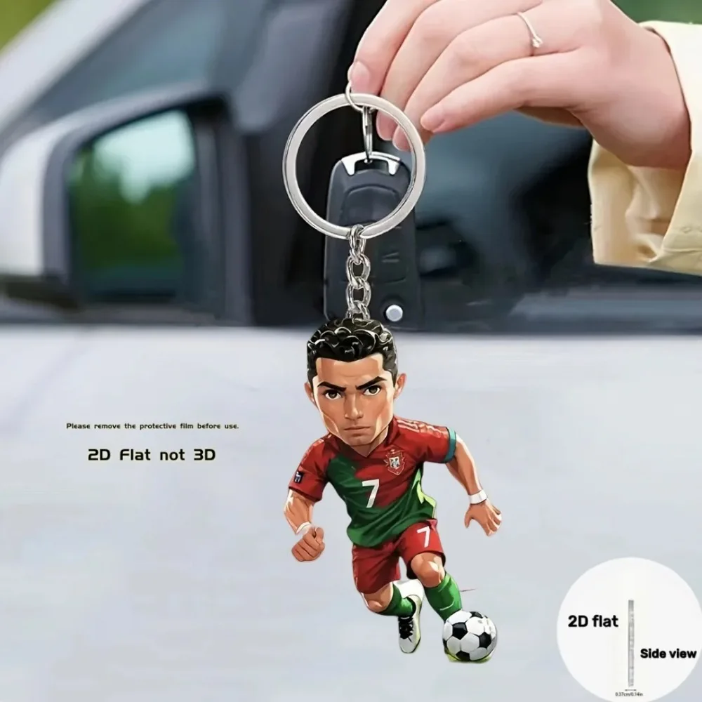 Cristiano Ronaldo Fußballspieler Acryl-Anhänger Schlüsselanhänger, Urlaubsgeschenk, Event- und Partygeschenk, Schlüsselanhänger – Detail 7