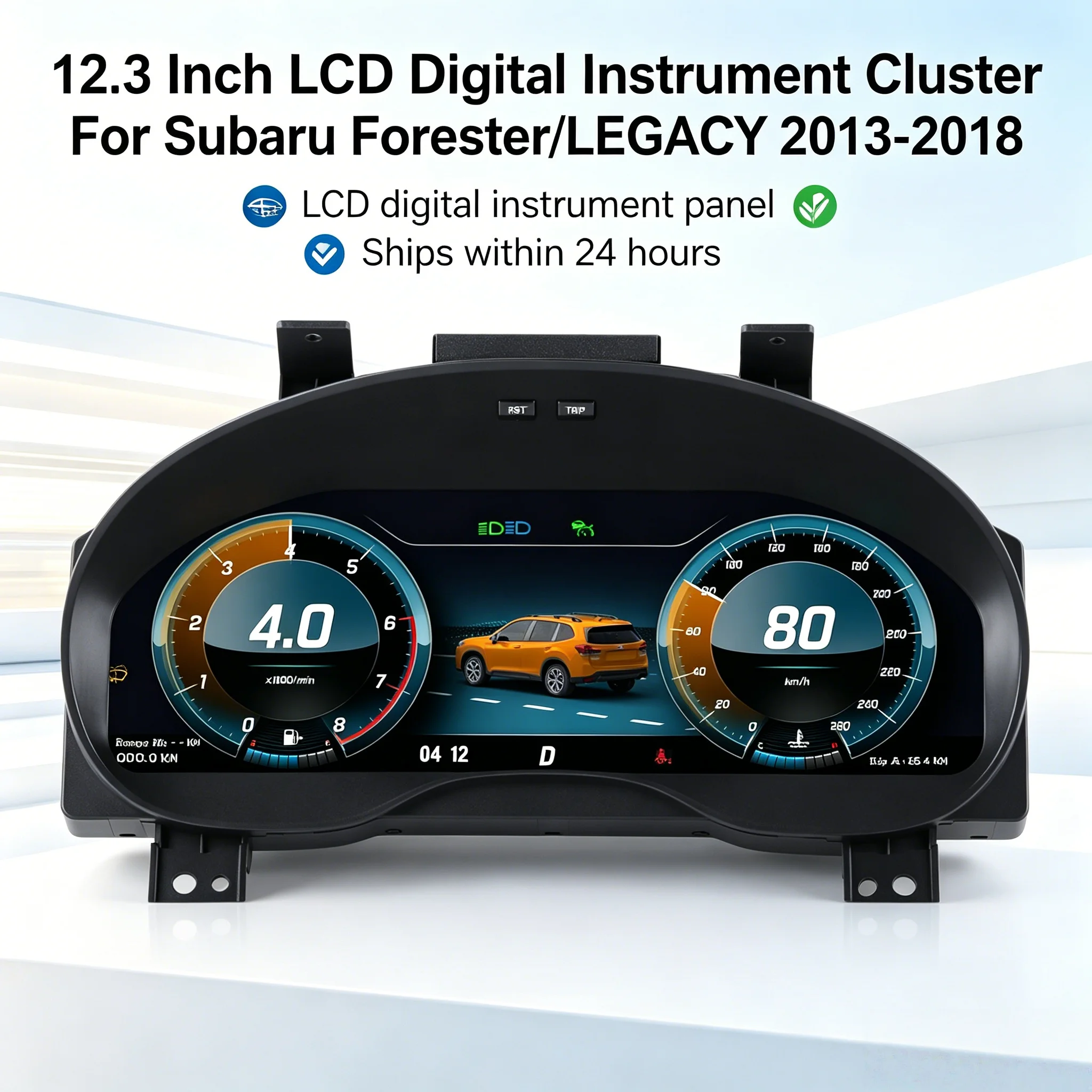 For Subaru Forester Legacy 2013~2018 Digital Performance Display Dashboard Digital Instrument Cluster Plug and Play Odometer