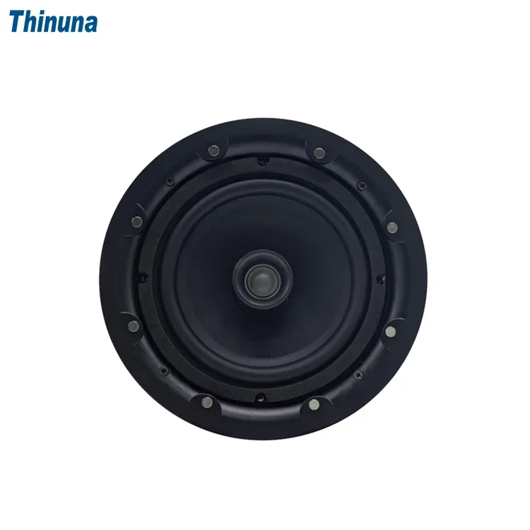 2025 Thinuna MS-8CT II Hochwertiger 8 Ohm 100 W Koaxial-Deckenlautsprecher mit rückseitiger Abdeckung für Restaurant-Hintergrundmusik-PA-System