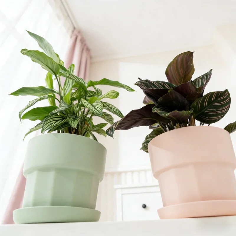 Creative and personalized large breathable resin plastic flower pot for home balcony, simple new design for succulents and green