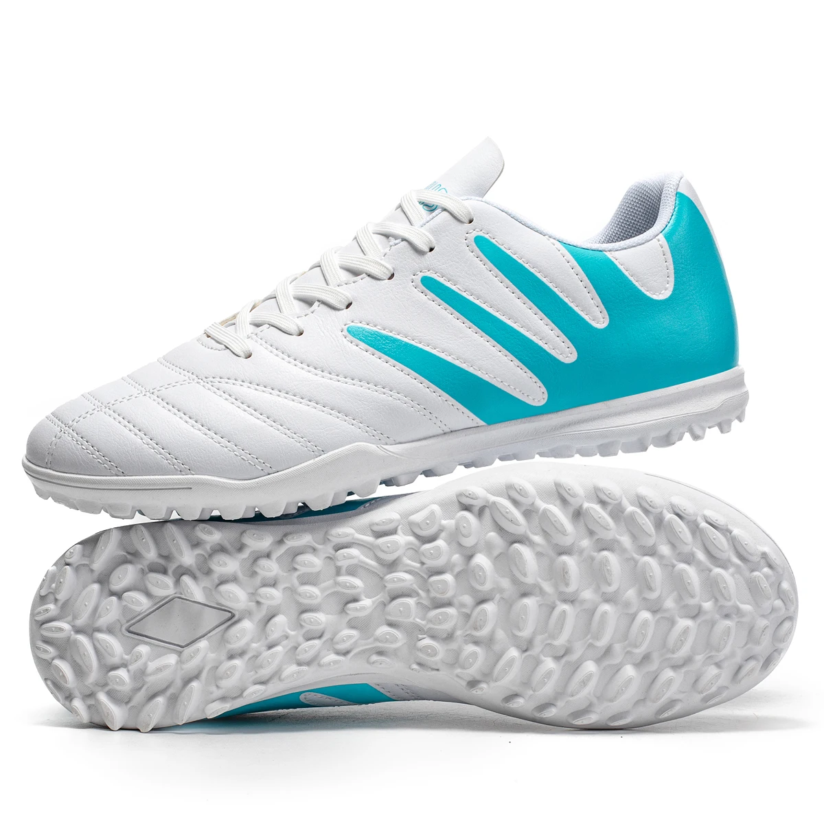 

Outdoor TF Turf Soccer Boots Comfort PU Fabric Upper Rubber High Grip Sole Reliable Quality Kids Teenager Sports Shoes