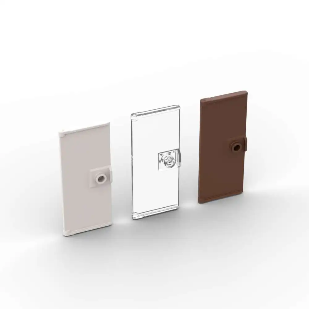 Moc ชุดตัวต่อประตู80683 1X3X6 10ชิ้นพร้อมที่จับกระดุมอุปกรณ์เสริมอิฐไอเดียของเล่นเด็กของขวัญวันเกิด