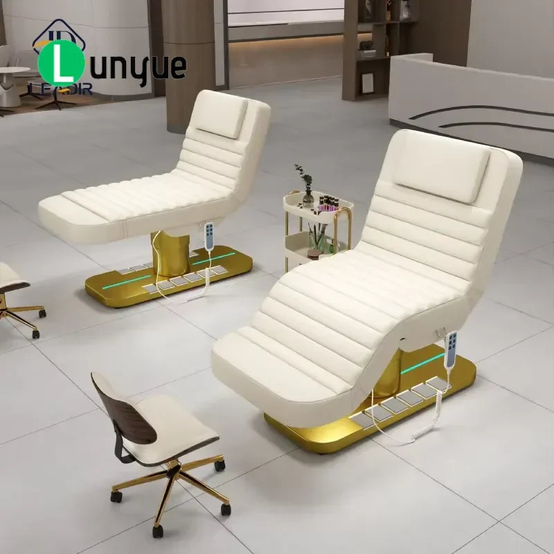 Luxury Modern Electric Tattoo Table Spa Beauty Massage Bed Facial Eyelash Chair Furniture Adjustable Comfortable