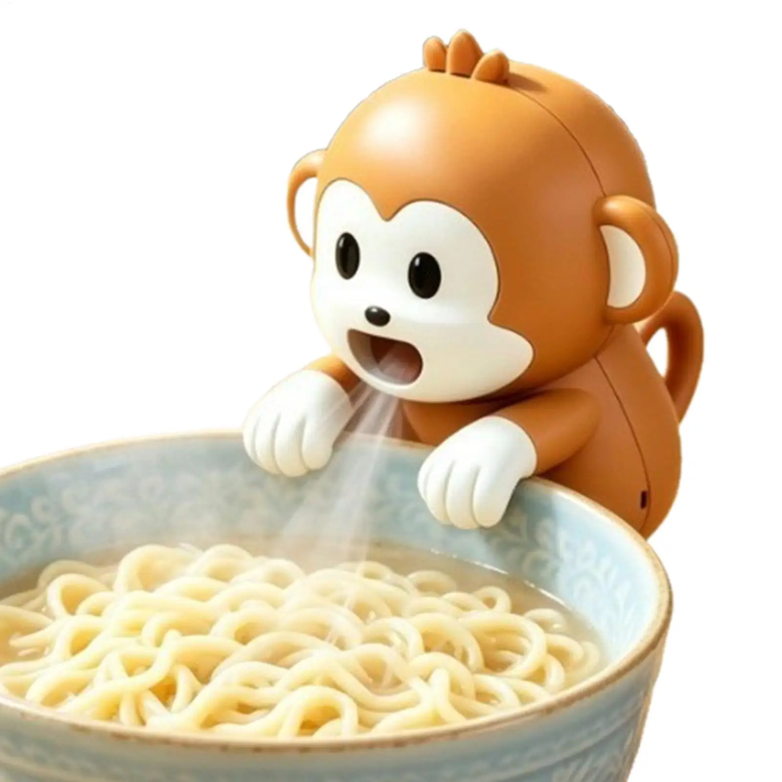 Mini Clip On Fan For Cup 3 Speeds Cute Monkey Portable Food Cooling Mini Clip On Fan For Soup Coffee Tea Baked Goods