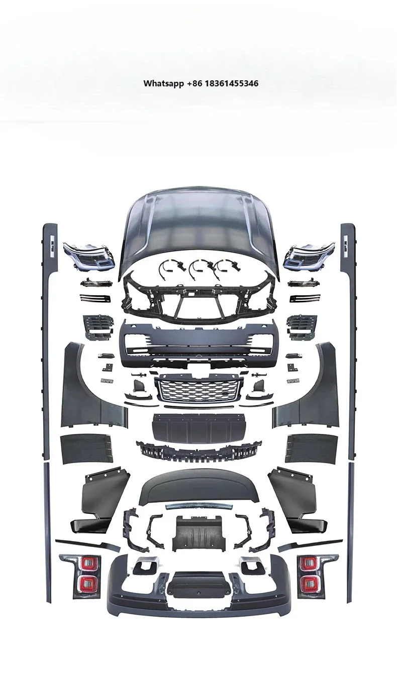 For Range Rover Executive 2005-2012 Car Modification 2022 Front and Rear Bumpers Headlights Taillights Body Kit