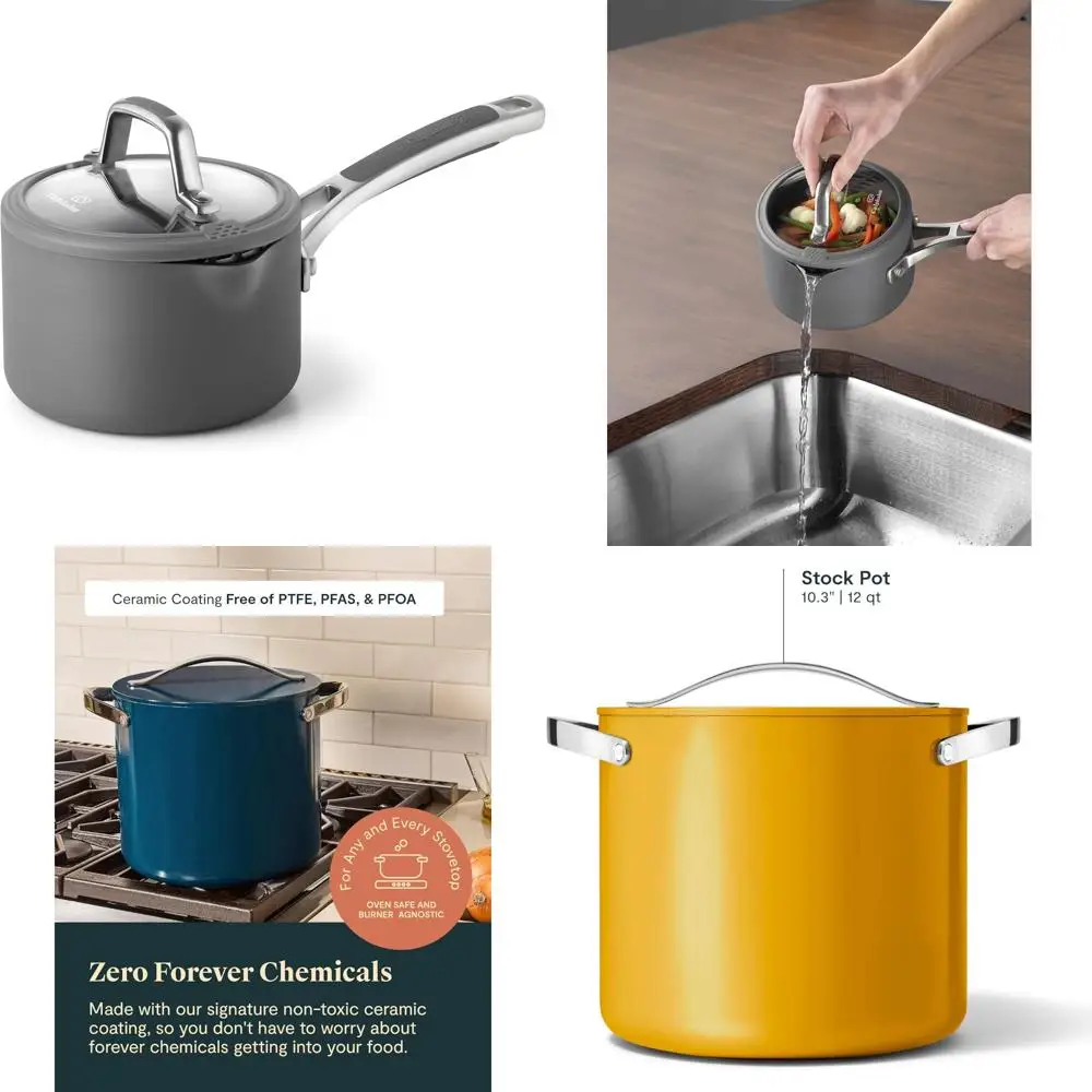 

Соусная сковорода с антипригарным покрытием объемом 1,5 литра — черная, простая система, сковорода с длительным сроком службы