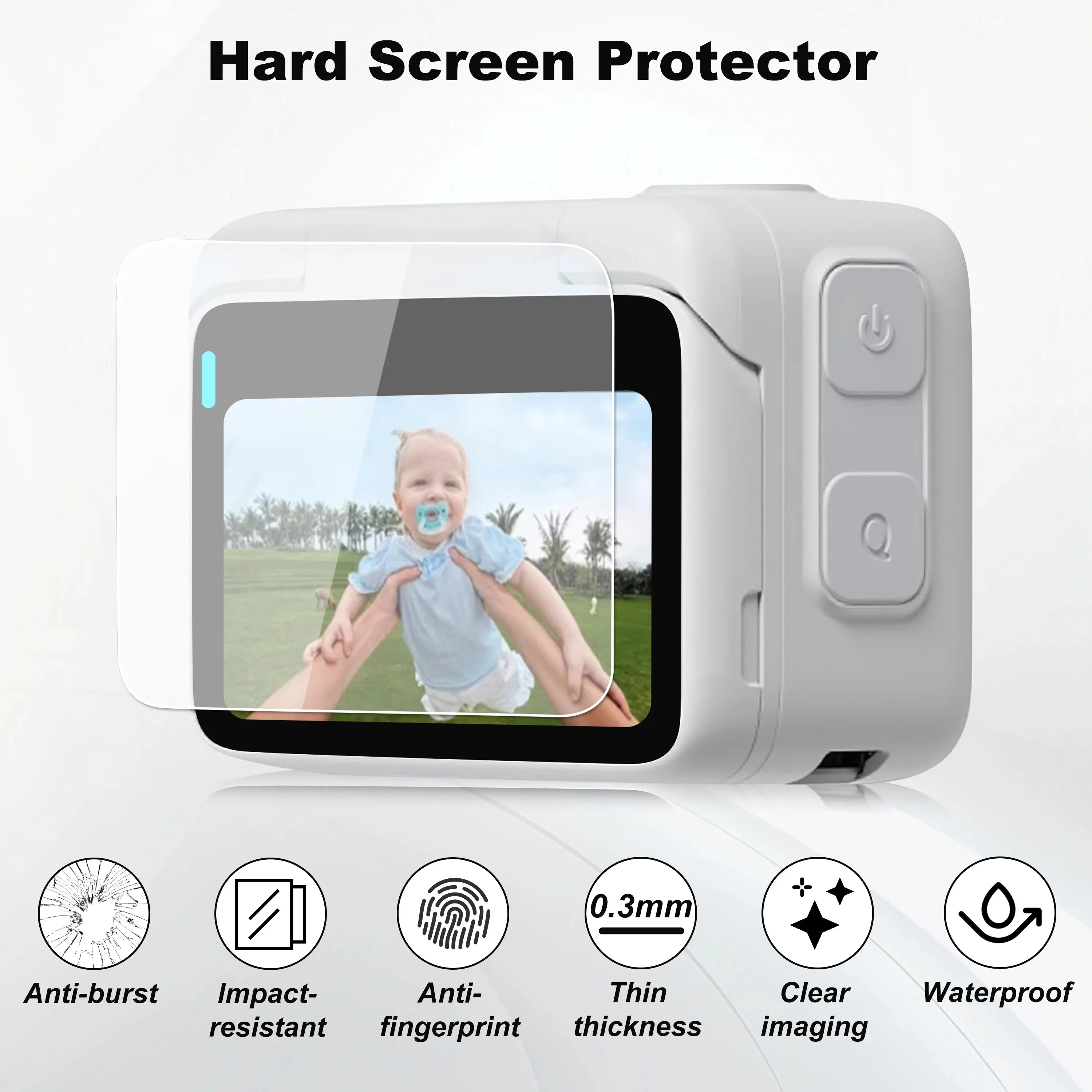 

For insta360 go ultra HD Tempered Glass Screen Protector and Len Protective film for insta360 go ultra camera