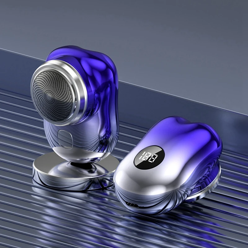 

Портативная электробритва для мужчин, карманная мини-бритва с USB, триммер для бороды, дорожная бритва с цифровым дисплеем