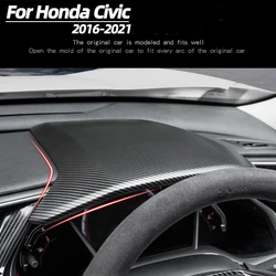 For Honda Civic 10th Gen FK7 FK8 SIFC Carbon Fiber Dashboard Cover Center Console Steering Wheel Speeeter Cover Car Accessories
