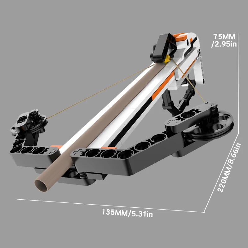 Juguete de bloques de construcción para niños, pistola W62 de 126 piezas, balas de plástico, modelo de simulación, ensamblaje, juguetes educativos