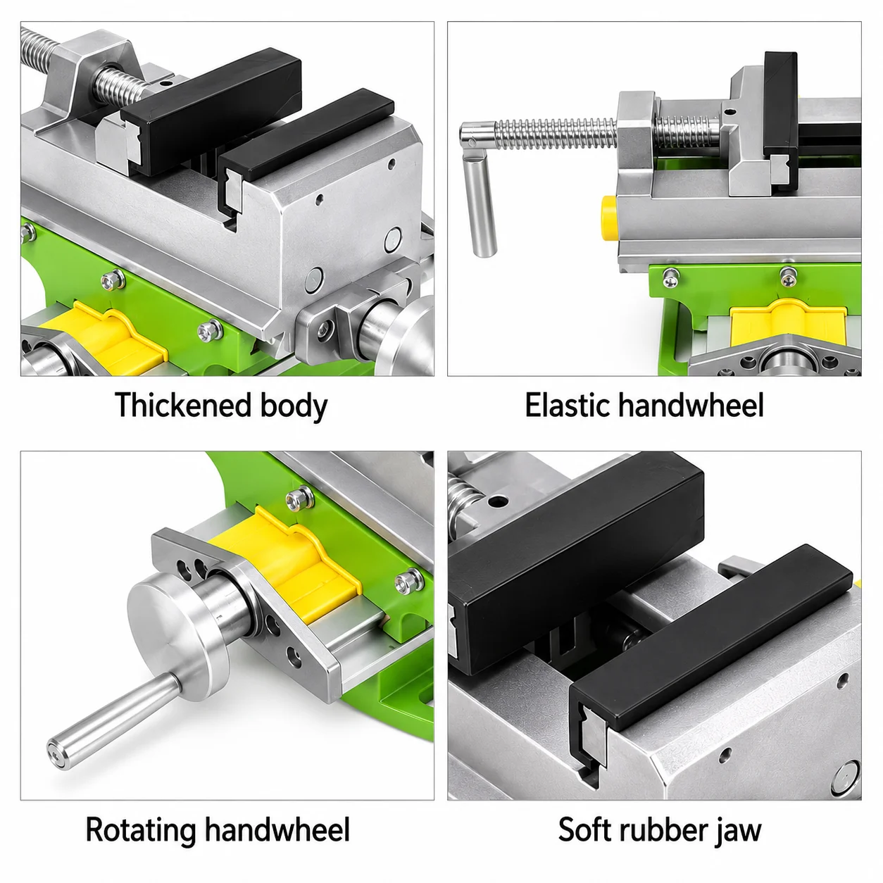 SIHAO Table 90° 2 In 1 Milling Drilling Vise Swivel Base Compound Workbench Cross Workbench Precision Heavy Duty Cross Vise