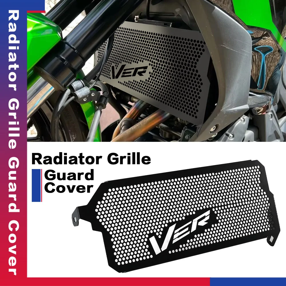 

Aluminium Motorcycle Accessories For Kawasaki Versys 650 2015-2021 Versys650 650-Versys Radiator Grille Guard Cover Protector