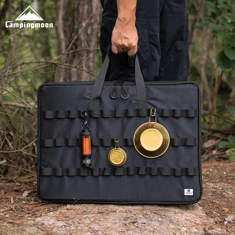 

CAMPINGMOON BK-55 Большая сумка для хранения походного снаряжения IGT, двухслойная, многофункциональная