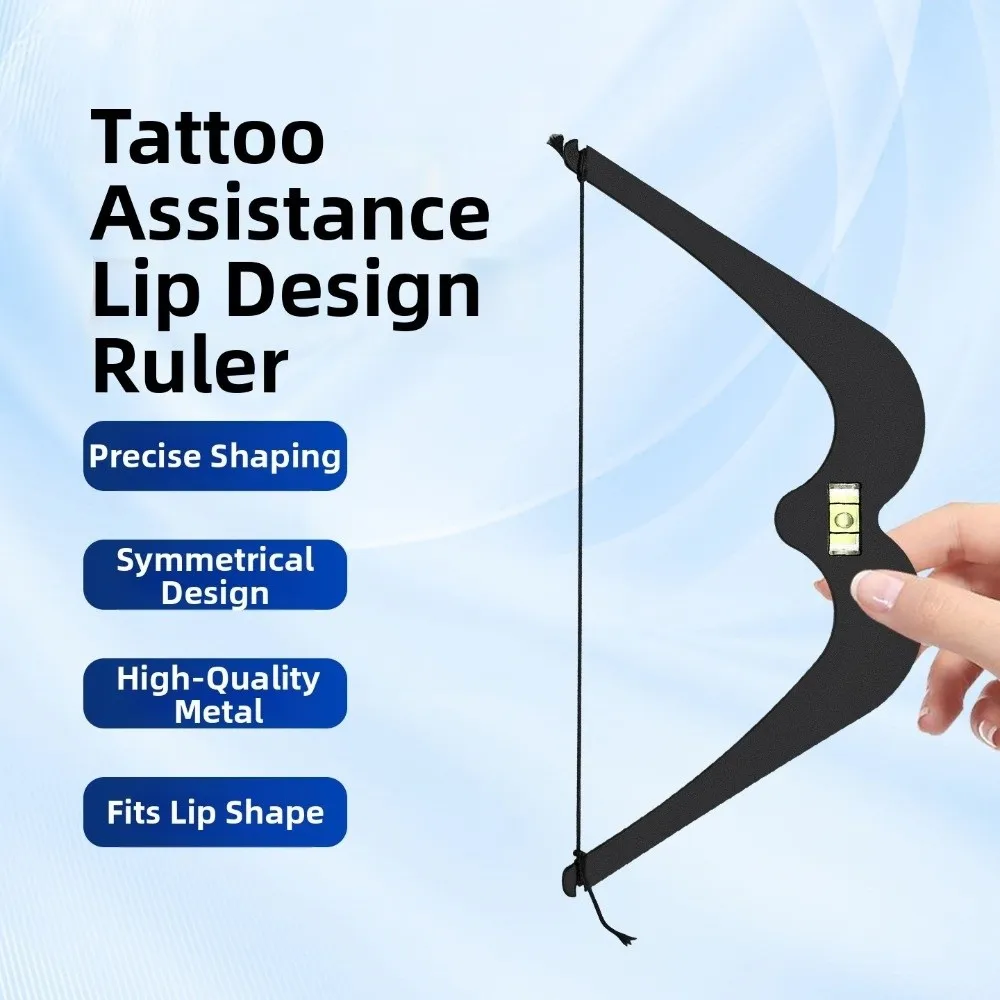 Professional Lip Tattoo Positioning Ruler Quick Lip Shaping Permanent Makeup Lip Shape Drawing Template Metal Precise Contour