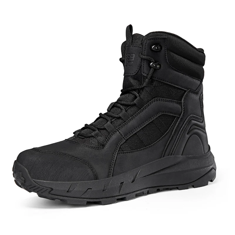 Men Tactical Combat Boots High Top, Breathable Wear-resistant Non-slip Outdoor Hiking Hunting Work Botas Hombre
