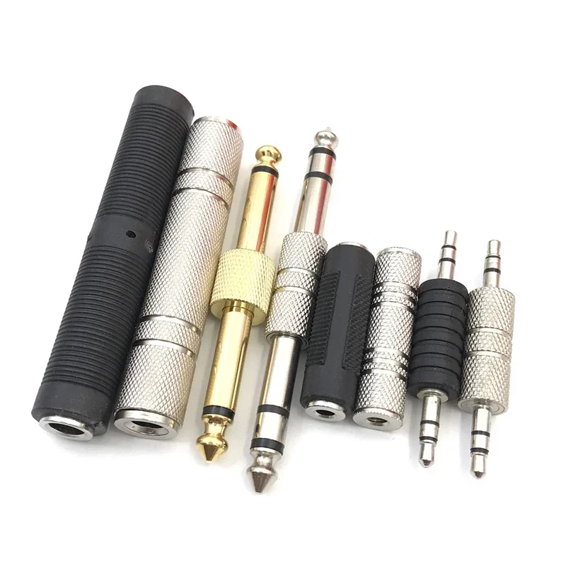 1/2/5/10pcs 6.5mm male to 6.5mm male Audio Stereo Jack 3.5 Female To Female Audio Jack Connector Adapter Converter for Speaker