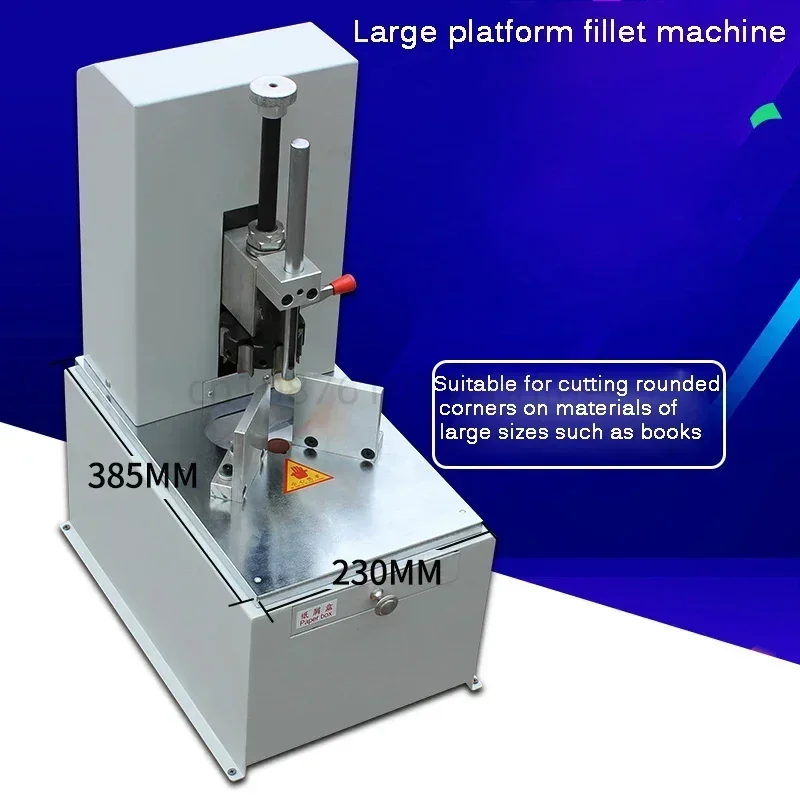 Desktop Book Corner Cutting Machine Iron Metal Electric Paper Round Corner Cutter Machine Office Equipment 120W R2-R9