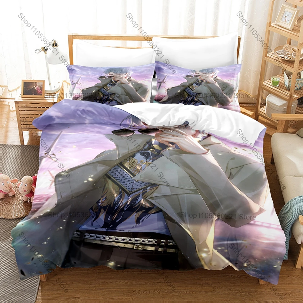 Cool Light and Night Bedding Set Duvet Cover + 2 Pillowcases Osborn Evan Sariel Jesse Charlie Game Male Character Bedroom Decor