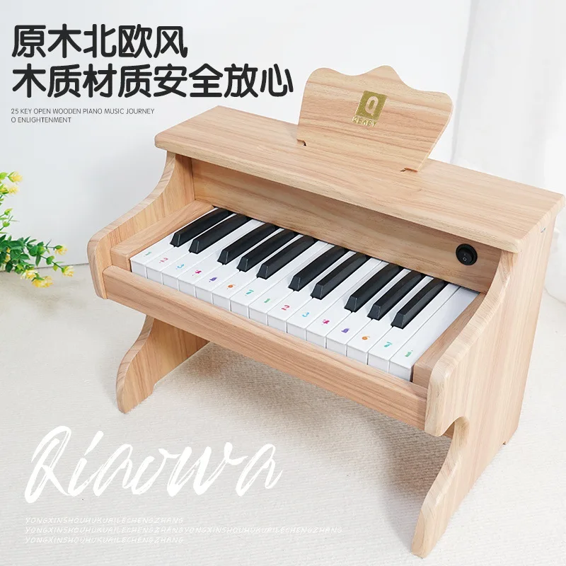 Children\'s Piano Electronic Piano Toys Can Be Played Wooden Baby Little Girl Boy Piano Toys