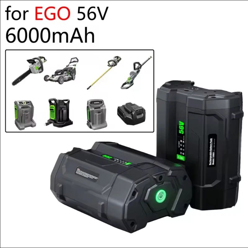 

56V 6.0Ah Replacement Battery For EGO 100% New Compatible For BA2800T BA4200 BA4200T BA1400 BA1400T BA5600T BA2240 BA1120119