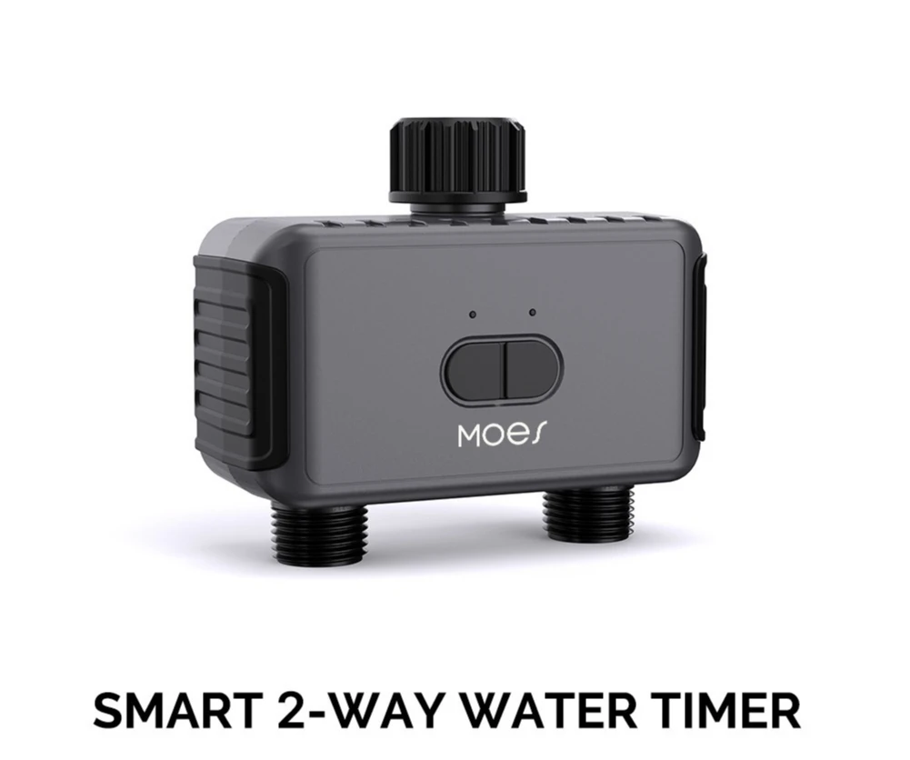 2025Bluetooth graffiti maison intelligente double sortie vanne d'eau d'irrigation télécommande jardin arroseur chronométré vanne d'irrigation goutte à goutte