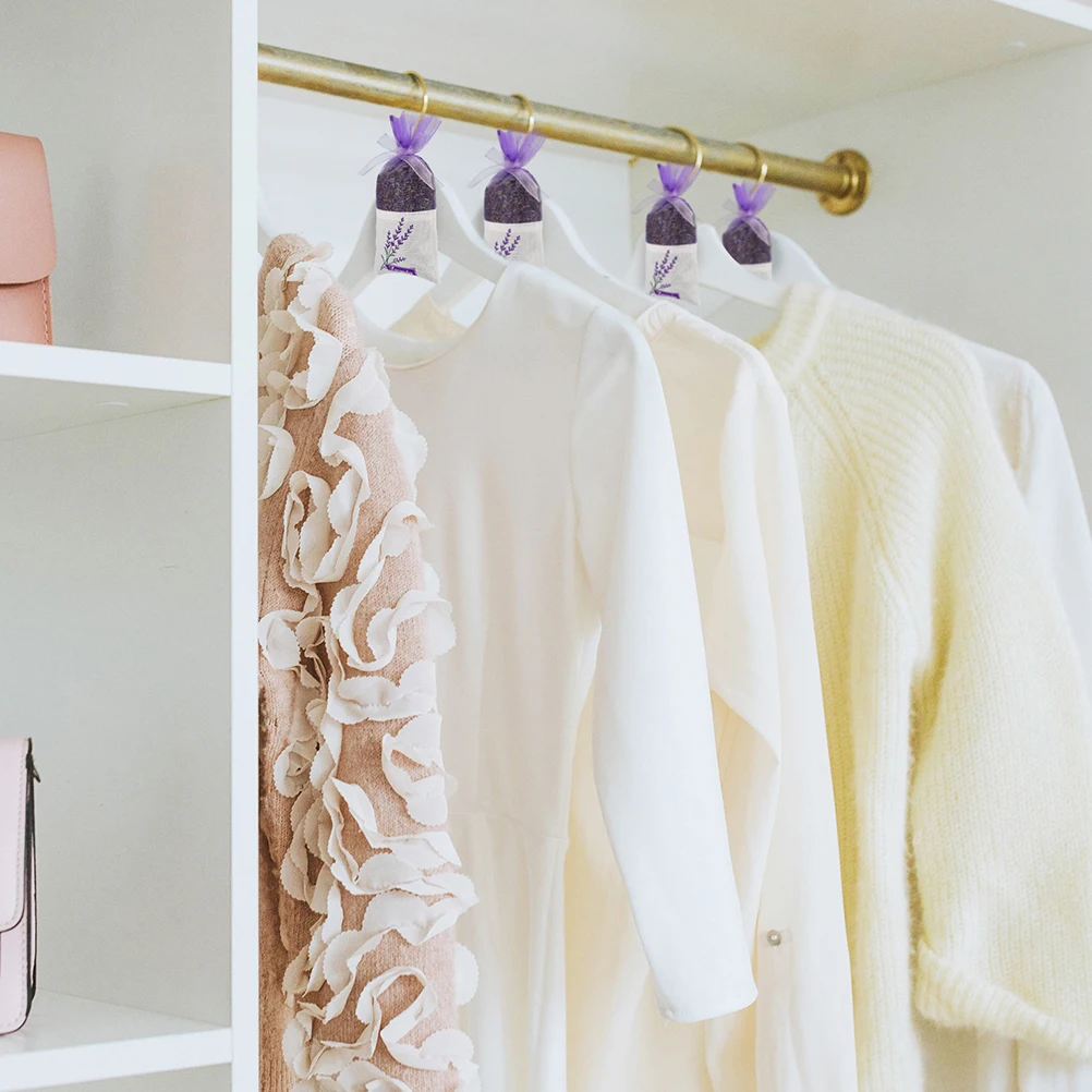 

50Pcs Empty Lavender Sachet Bags Drawstring Sachet Storage Bags Lightweight for Home Wardrobe Car Decoration