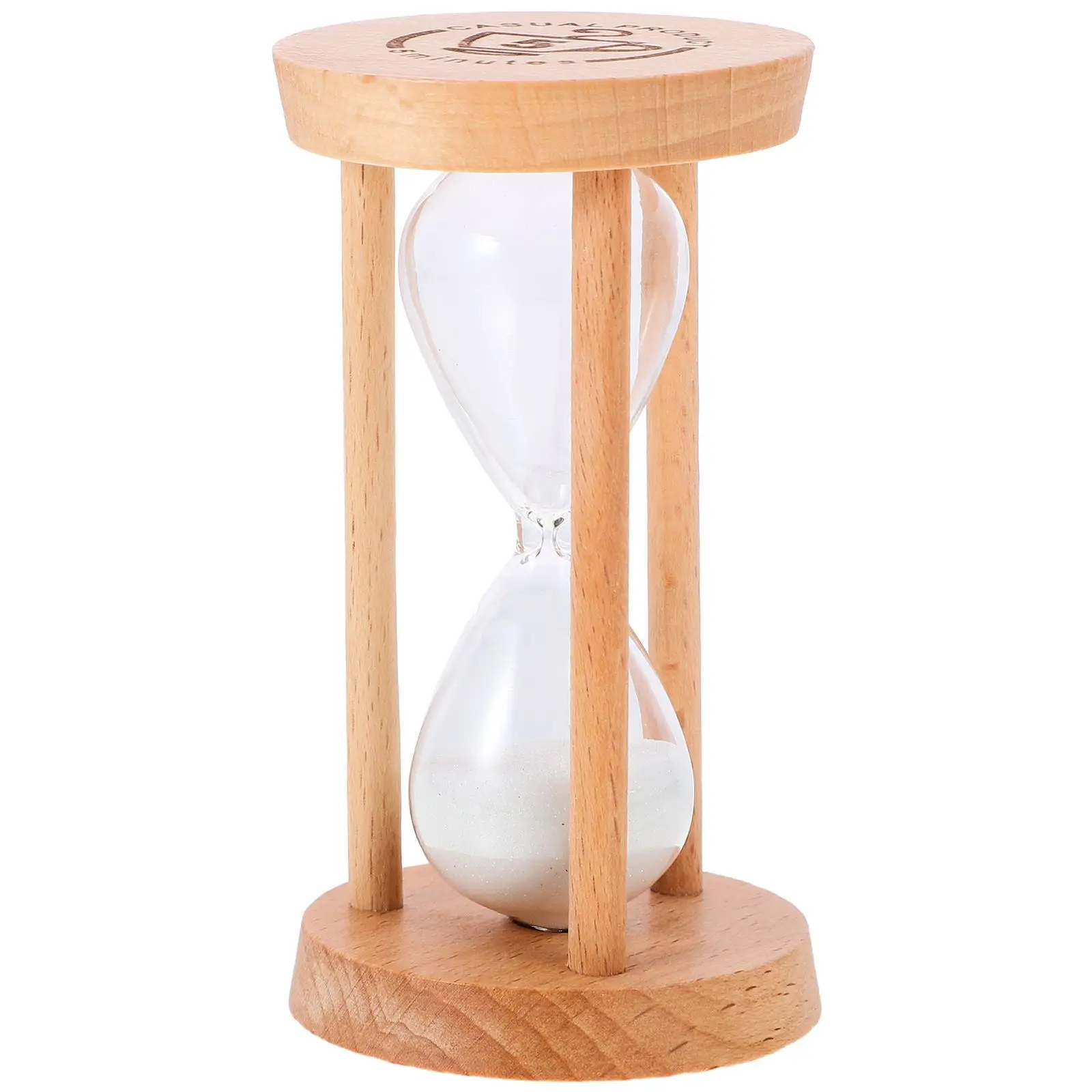 

5 Minute Sand Home Decoration Clock Decoration Desktop Supplies Kitchen Bar Vintage Wood Glass