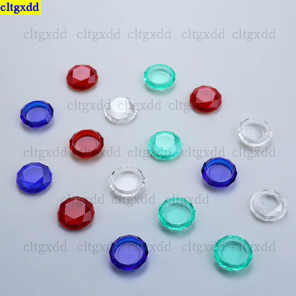 Cltgxdd 2 pezzi è adatto per interruttore NS/Switch Lite joystick in cristallo trasparente con impugnatura per pollice, pulsante di copertura joystick analogico