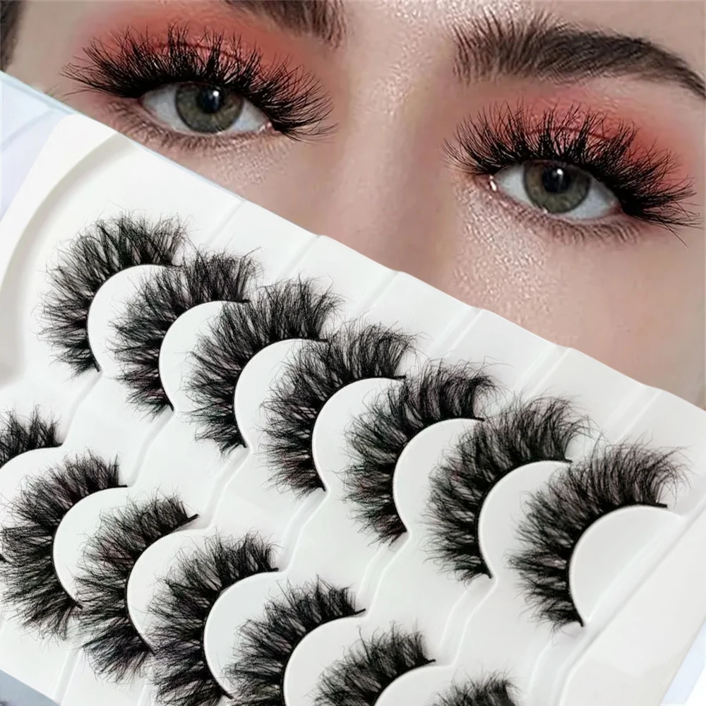 7 أزواج من الرموش الصناعية الطويلة الطبيعية - ثلاثية الأبعاد، ناعمة، ناعمة، حجم، قابلة لإعادة الاستخدام، رموش صناعية سميكة لمظهر دراماتيكي