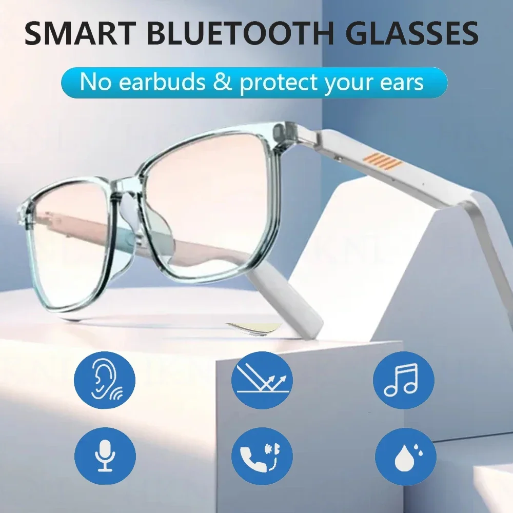 

Smart 3D Anti-Blue Voice Control Glasses Wireless Bluetooth Sunglasses Hands-Free Calling TWS Music Sports Waterproof Eyeglasses