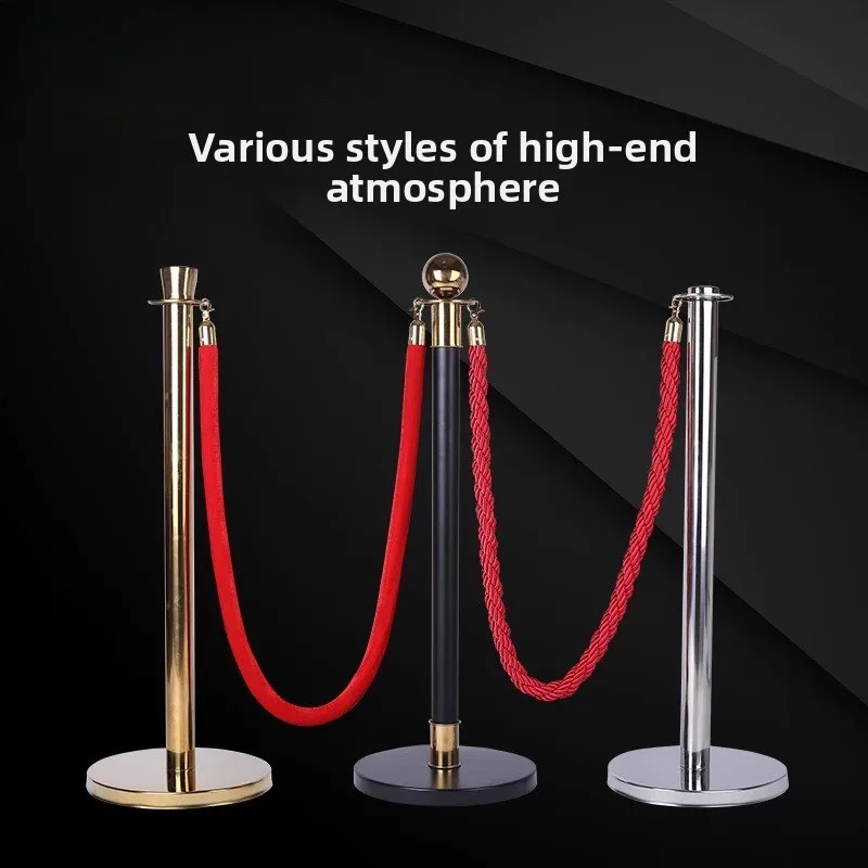 

lanyard stainless steel welcome column isolation belt one meter line security isolation line safety queuing guardrail