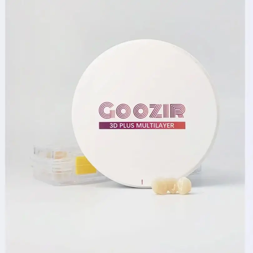 Goozir 3D plus multilayer zirconia block dental materials 98mm*20mm 43%-57% transmittance