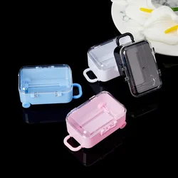 12pcs Candy Box Mini Suitcase Plastic Box with Lid Dustproof Storage Box Party Decoration Box Packaging Box Gift Box  Candy