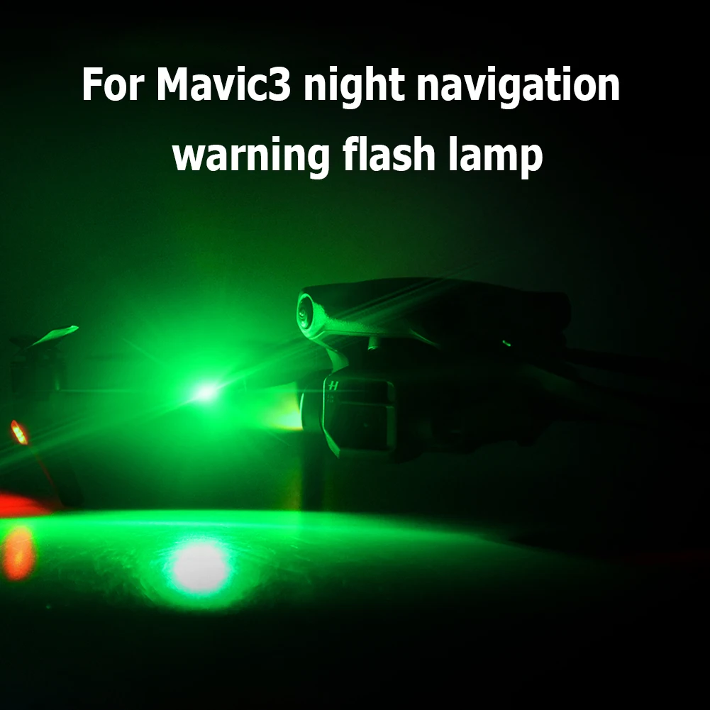 LED Strobe Warning Light USB Rechargeable Night Signal Light High Brightness for DJI Mavic 3/MINI/2/SE/Air 2S Drone Motorcycle